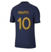 Billige Frankrig Kylian Mbappe #10 Hjemmebanetrøje VM 2022 Kort ærmer