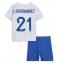 Billige Frankrig Lucas Hernandez #21 Udebanetrøje Børn VM 2022 Kort ærmer (+ bukser)