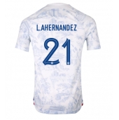Billige Frankrig Lucas Hernandez #21 Udebanetrøje VM 2022 Kort ærmer