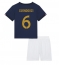 Billige Frankrig Matteo Guendouzi #6 Hjemmebanetrøje Børn VM 2022 Kort ærmer (+ bukser)