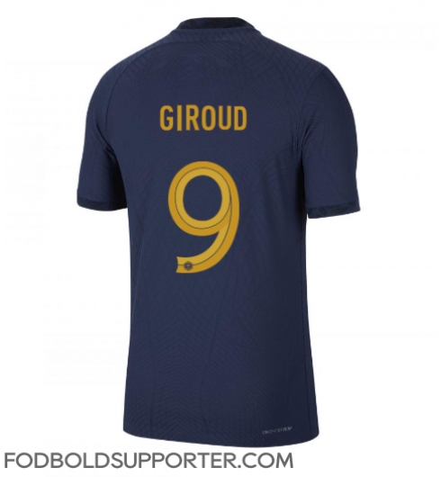 Billige Frankrig Olivier Giroud #9 Hjemmebanetrøje VM 2022 Kort ærmer