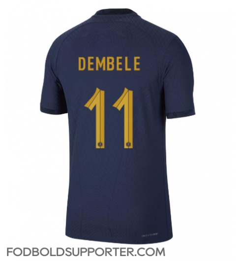 Billige Frankrig Ousmane Dembele #11 Hjemmebanetrøje VM 2022 Kort ærmer