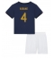Billige Frankrig Raphael Varane #4 Hjemmebanetrøje Børn VM 2022 Kort ærmer (+ bukser)