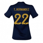 Billige Frankrig Theo Hernandez #22 Hjemmebanetrøje Dame VM 2022 Kort ærmer