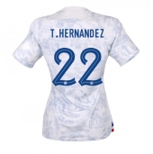 Billige Frankrig Theo Hernandez #22 Udebanetrøje Dame VM 2022 Kort ærmer