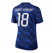 Billige Frankrig Warren Zaire-Emery #18 Hjemmebanetrøje Dame VM 2026 Kort ærmer