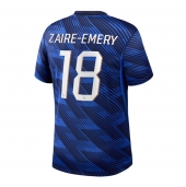 Billige Frankrig Warren Zaire-Emery #18 Hjemmebanetrøje VM 2026 Kort ærmer