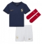 Billige Frankrig William Saliba #17 Hjemmebanetrøje Børn VM 2022 Kort ærmer (+ bukser)