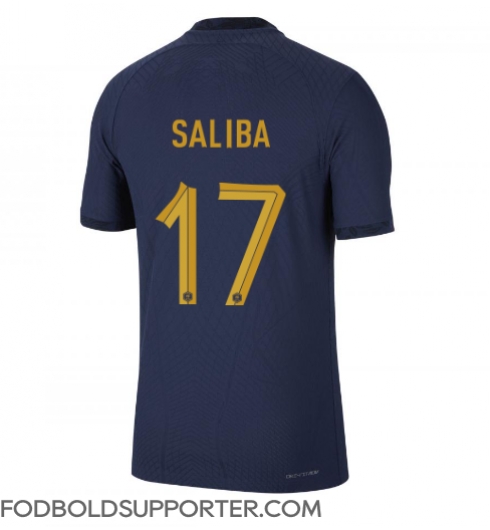 Billige Frankrig William Saliba #17 Hjemmebanetrøje VM 2022 Kort ærmer