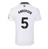 Billige Fulham Joachim Andersen #5 Hjemmebanetrøje 2024-25 Kort ærmer