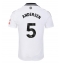 Billige Fulham Joachim Andersen #5 Hjemmebanetrøje 2024-25 Kort ærmer
