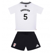 Billige Fulham Joachim Andersen #5 Hjemmebanetrøje Børn 2024-25 Kort ærmer (+ bukser)