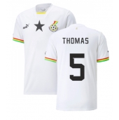 Billige Ghana Thomas Partey #5 Hjemmebanetrøje VM 2022 Kort ærmer