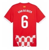 Billige Girona Donny van de Beek #6 Hjemmebanetrøje 2024-25 Kort ærmer