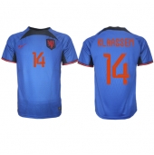Billige Holland Davy Klaassen #14 Udebanetrøje VM 2022 Kort ærmer