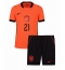 Billige Holland Frenkie de Jong #21 Hjemmebanetrøje Børn VM 2026 Kort ærmer (+ bukser)
