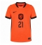 Billige Holland Frenkie de Jong #21 Hjemmebanetrøje Dame VM 2026 Kort ærmer