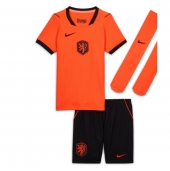 Billige Holland Hjemmebanetrøje Børn VM 2026 Kort ærmer (+ bukser)