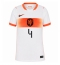 Billige Holland Virgil van Dijk #4 Udebanetrøje Dame VM 2026 Kort ærmer
