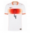 Billige Holland Virgil van Dijk #4 Udebanetrøje VM 2026 Kort ærmer