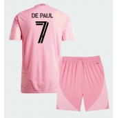 Billige Inter Miami Rodrigo De Paul #7 Hjemmebanetrøje Børn 2026-27 Kort ærmer (+ bukser)