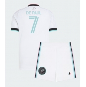 Billige Inter Miami Rodrigo De Paul #7 Tredje trøje Børn 2026-27 Kort ærmer (+ bukser)