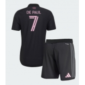 Billige Inter Miami Rodrigo De Paul #7 Udebanetrøje Børn 2026-27 Kort ærmer (+ bukser)