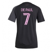Billige Inter Miami Rodrigo De Paul #7 Udebanetrøje Dame 2025-26 Kort ærmer