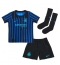 Billige Inter Milan Alessandro Bastoni #95 Hjemmebanetrøje Børn 2025-26 Kort ærmer (+ bukser)