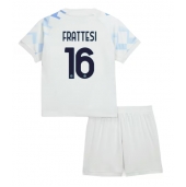 Billige Inter Milan Davide Frattesi #16 Udebanetrøje Børn 2025-26 Kort ærmer (+ bukser)