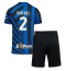 Billige Inter Milan Denzel Dumfries #2 Hjemmebanetrøje Børn 2024-25 Kort ærmer (+ bukser)
