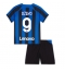 Billige Inter Milan Edin Dzeko #9 Hjemmebanetrøje Børn 2022-23 Kort ærmer (+ bukser)
