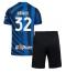 Billige Inter Milan Federico Dimarco #32 Hjemmebanetrøje Børn 2024-25 Kort ærmer (+ bukser)