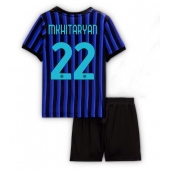 Billige Inter Milan Henrikh Mkhitaryan #22 Hjemmebanetrøje Børn 2025-26 Kort ærmer (+ bukser)