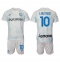 Billige Inter Milan Lautaro Martinez #10 Udebanetrøje Børn 2022-23 Kort ærmer (+ bukser)