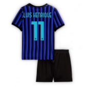 Billige Inter Milan Luis Henrique #11 Hjemmebanetrøje Børn 2025-26 Kort ærmer (+ bukser)