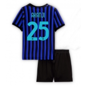 Billige Inter Milan Manuel Akanji #25 Hjemmebanetrøje Børn 2025-26 Kort ærmer (+ bukser)