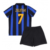 Billige Inter Milan Piotr Zielinski #7 Hjemmebanetrøje Børn 2026-27 Kort ærmer (+ bukser)