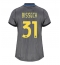 Billige Inter Milan Yann Bisseck #31 Tredje trøje Dame 2026-27 Kort ærmer