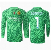 Billige Inter Milan Yann Sommer #1 Målmand Hjemmebanetrøje 2024-25 Lange ærmer