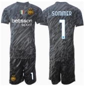 Billige Inter Milan Yann Sommer #1 Målmand Tredje trøje Børn 2024-25 Kort ærmer (+ bukser)