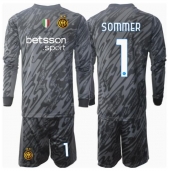 Billige Inter Milan Yann Sommer #1 Målmand Tredje trøje Børn 2024-25 Lange ærmer (+ bukser)