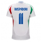 Billige Italien Giacomo Raspadori #11 Udebanetrøje EM 2024 Kort ærmer