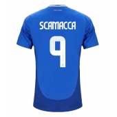 Billige Italien Gianluca Scamacca #9 Hjemmebanetrøje EM 2024 Kort ærmer