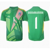Billige Italien Gianluigi Donnarumma #1 Målmand Udebanetrøje EM 2024 Kort ærmer