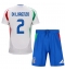 Billige Italien Giovanni Di Lorenzo #2 Udebanetrøje Børn EM 2024 Kort ærmer (+ bukser)
