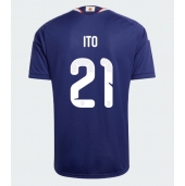 Billige Japan Hiroki Ito #21 Hjemmebanetrøje VM 2026 Kort ærmer