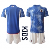 Billige Japan Hjemmebanetrøje Børn VM 2022 Kort ærmer (+ bukser)