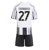 Billige Juventus Andrea Cambiaso #27 Hjemmebanetrøje Børn 2025-26 Kort ærmer (+ bukser)