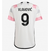 Billige Juventus Dusan Vlahovic #9 Udebanetrøje 2023-24 Kort ærmer